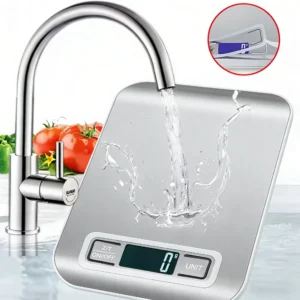 Digital Kitchen Scale LED Display 5kg/1g Stainless Steel Panel Electronic Scales Home Jewelry Food Snacks Weighing Baking Tools